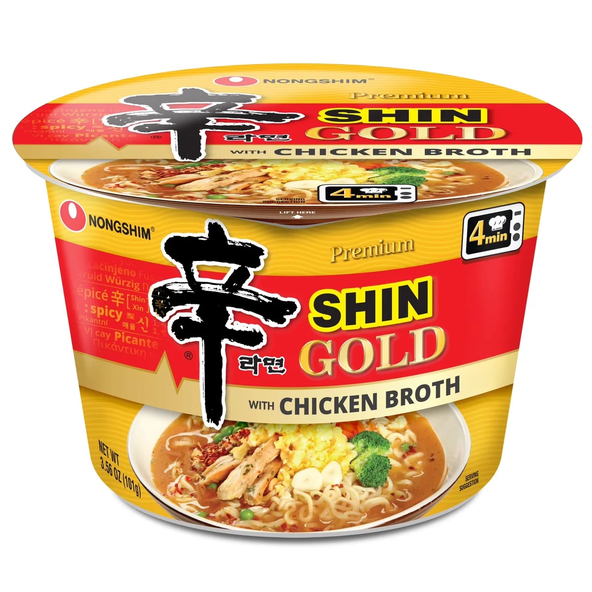 Nongshim Shin Ramyun Gold Bowl packaging