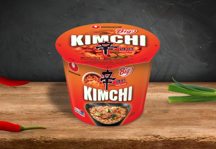 Nongshim Shin Kimchi Big Bowl packaging