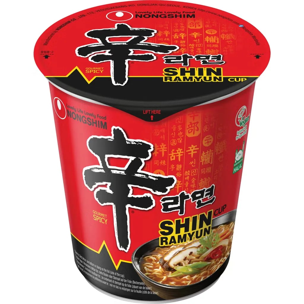 Nongshim Shin Ramyun Cup packaging