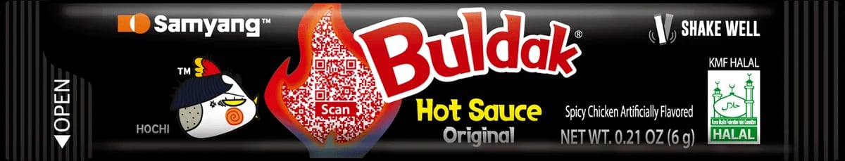 Buldak Hot Chicken Flavour Sauce Original Sachet 6 g packaging