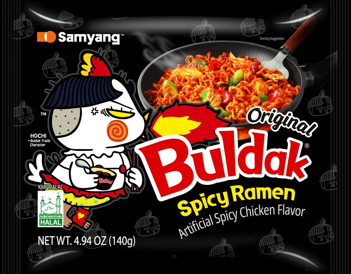 Buldak Hot Chicken Flavour Ramen Original 140 g packaging