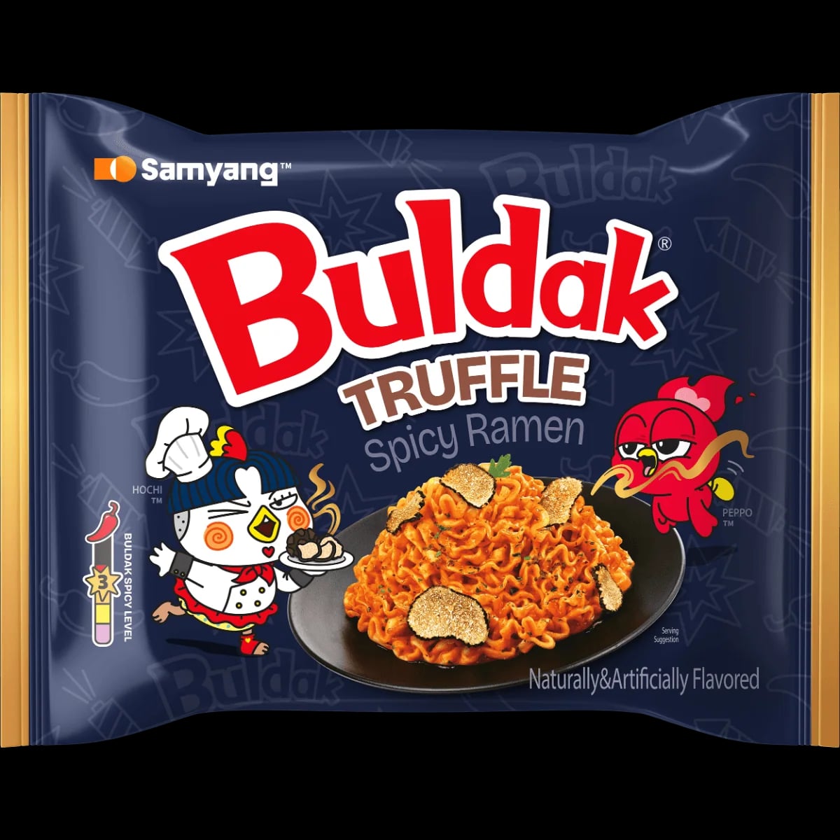 Buldak Truffle Hot Chicken Flavour Ramen 130 g packaging