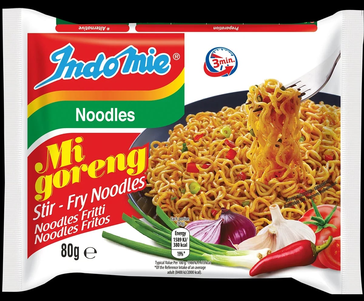 Indomie Mi Goreng Fried Noodles 80 g packaging