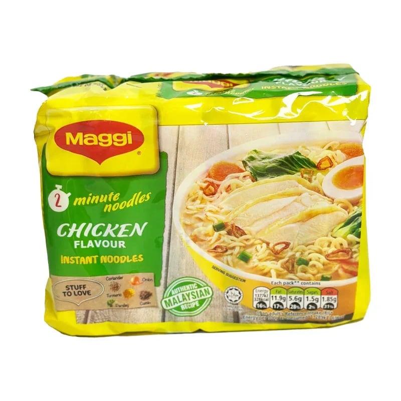 Maggi Chicken Flavour Instant Noodles 5-Pack packaging